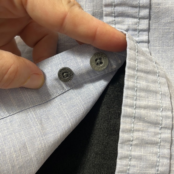 Paper Denim and Cloth Girls Button Down Adjustable Sleeve Collared Size 10/12 - Picture 8 of 16